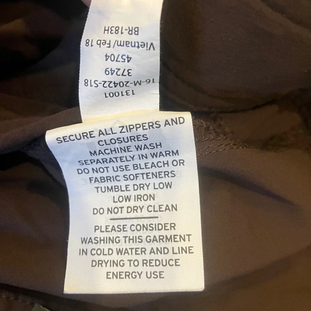 REI Co-op Sahara Convertible Cargo Hiking Pants Mens 36x32 Brown Relaxed Fit